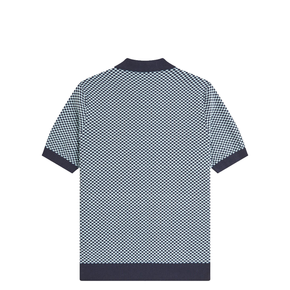 CHEQUERBOARD KNITTED SHIRT