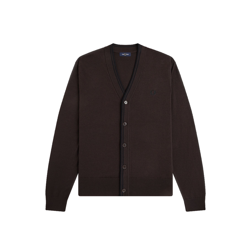 CLASSIC CARDIGAN RICH BROWN