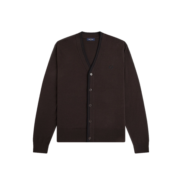 CLASSIC CARDIGAN RICH BROWN