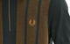 TEXTURED PANEL KNITTED SHIRT NIGHT GREEN