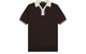 TIPPED OPEN NECK KNITTED SHIRT RICH BROWN
