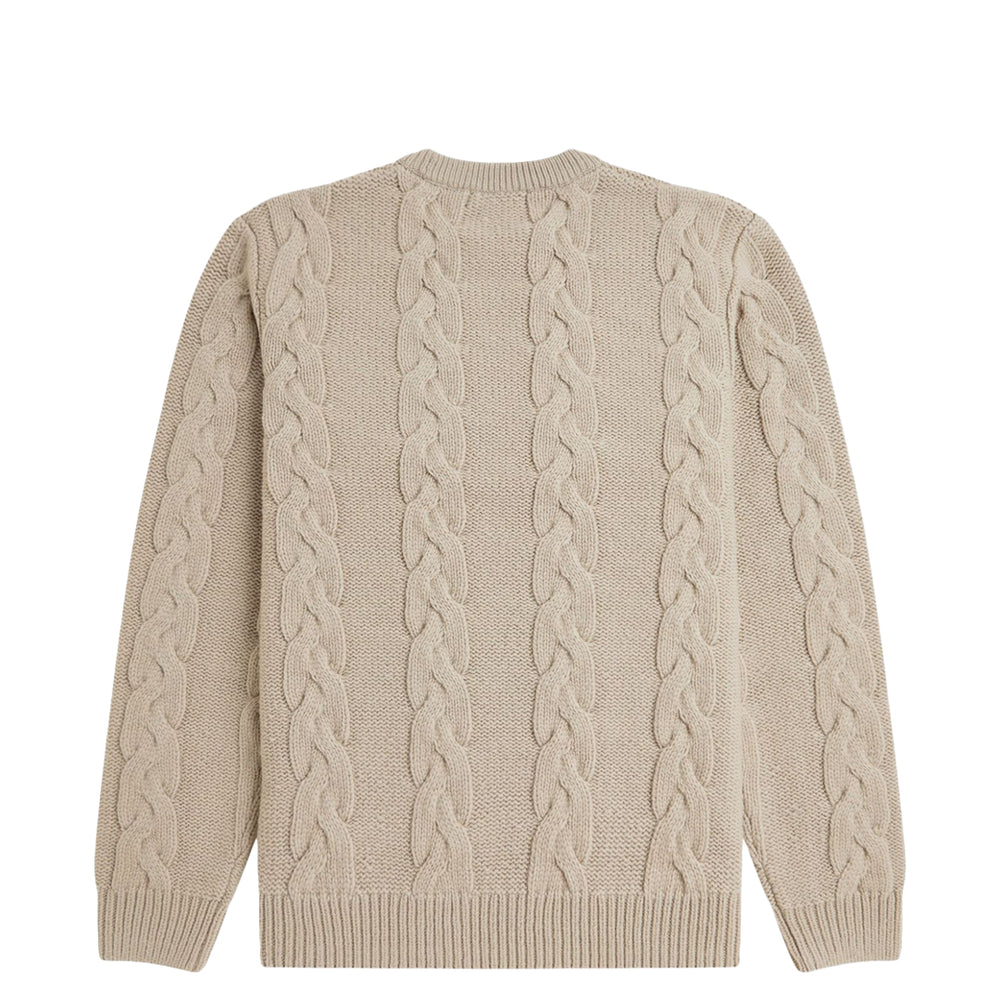 CHUNKY CABLE KNIT JUMPER WARM OAT