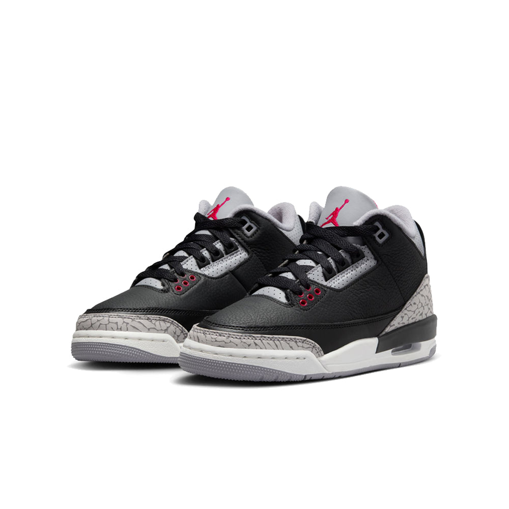 AIR JORDAN 3 RETRO (GS) "BLACK CEMENT"