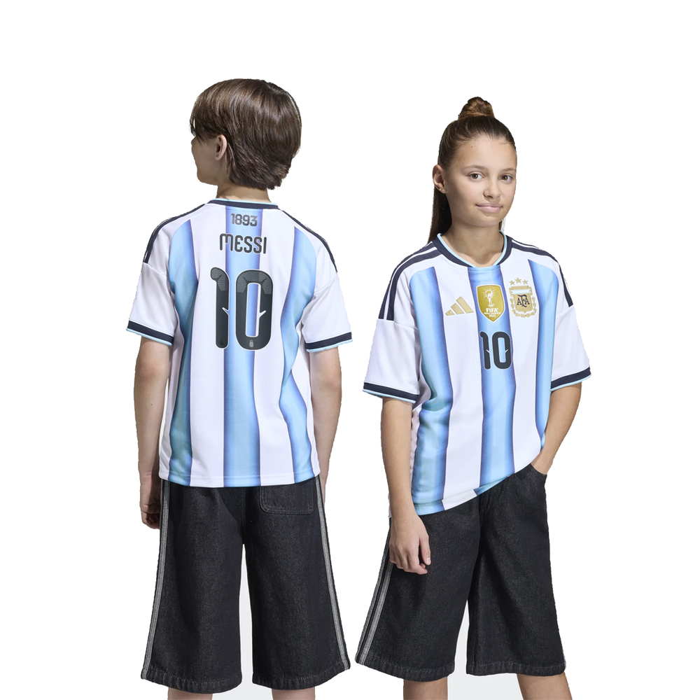 KIDS ARGENTINA 26 HOME MESSI JERSEY WHITE/ICE BLUE