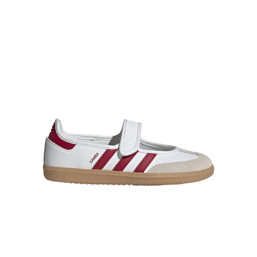 KIDS' SAMBA JANE SHOES COUD WHITE / TEAM VICTORY RED