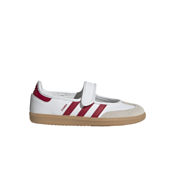 KIDS' SAMBA JANE SHOES COUD WHITE / TEAM VICTORY RED