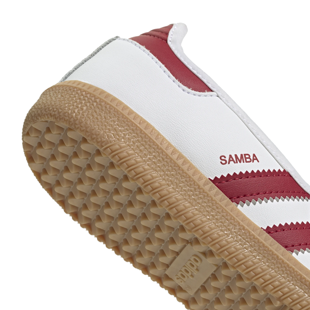 KIDS' SAMBA JANE SHOES COUD WHITE / TEAM VICTORY RED
