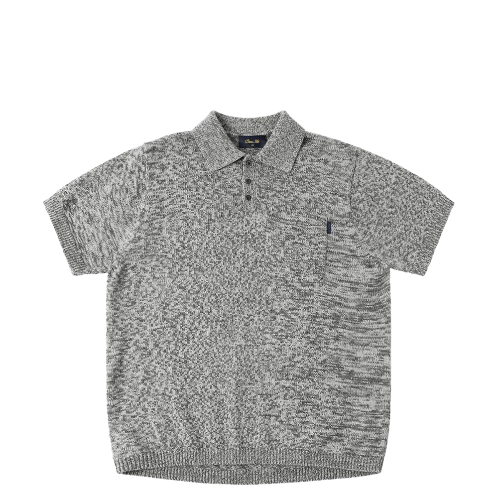 KNITTED POLO STATIC GREY