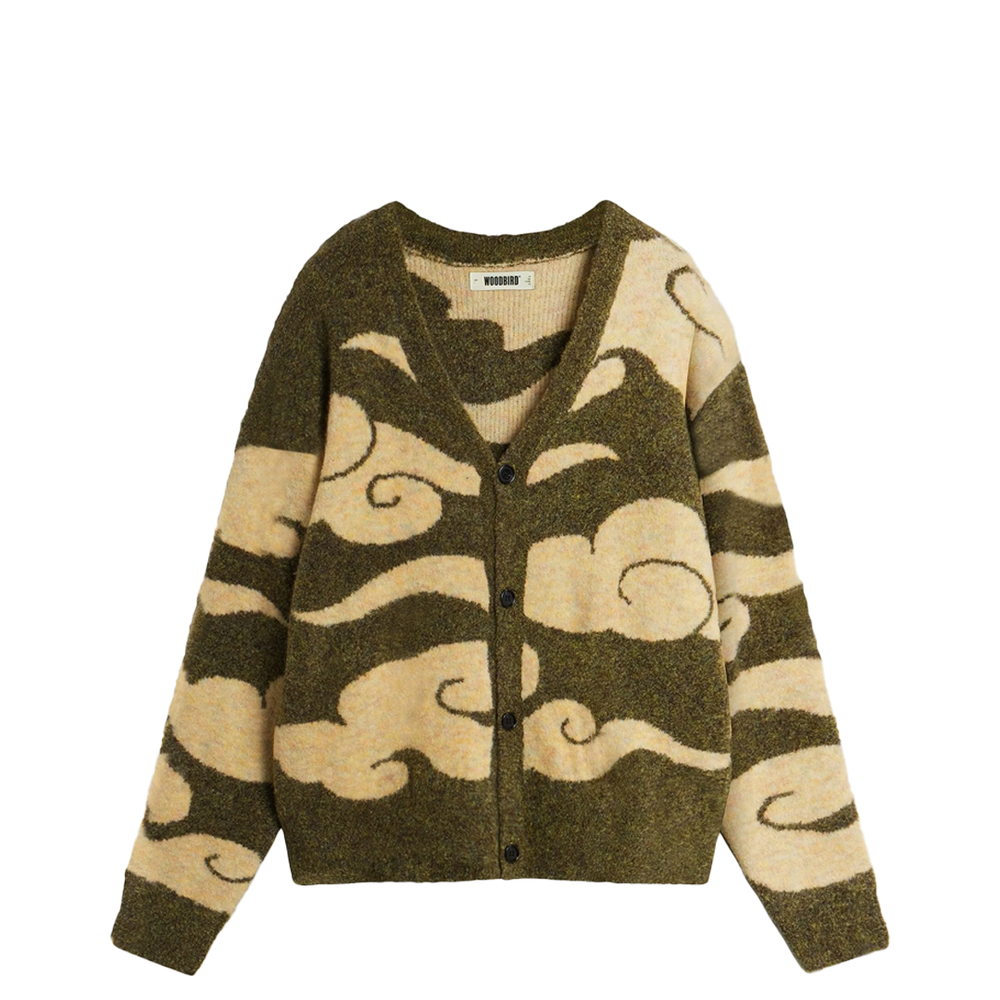 KOON CLOUD CARDIGAN DARK GREEN – NRML