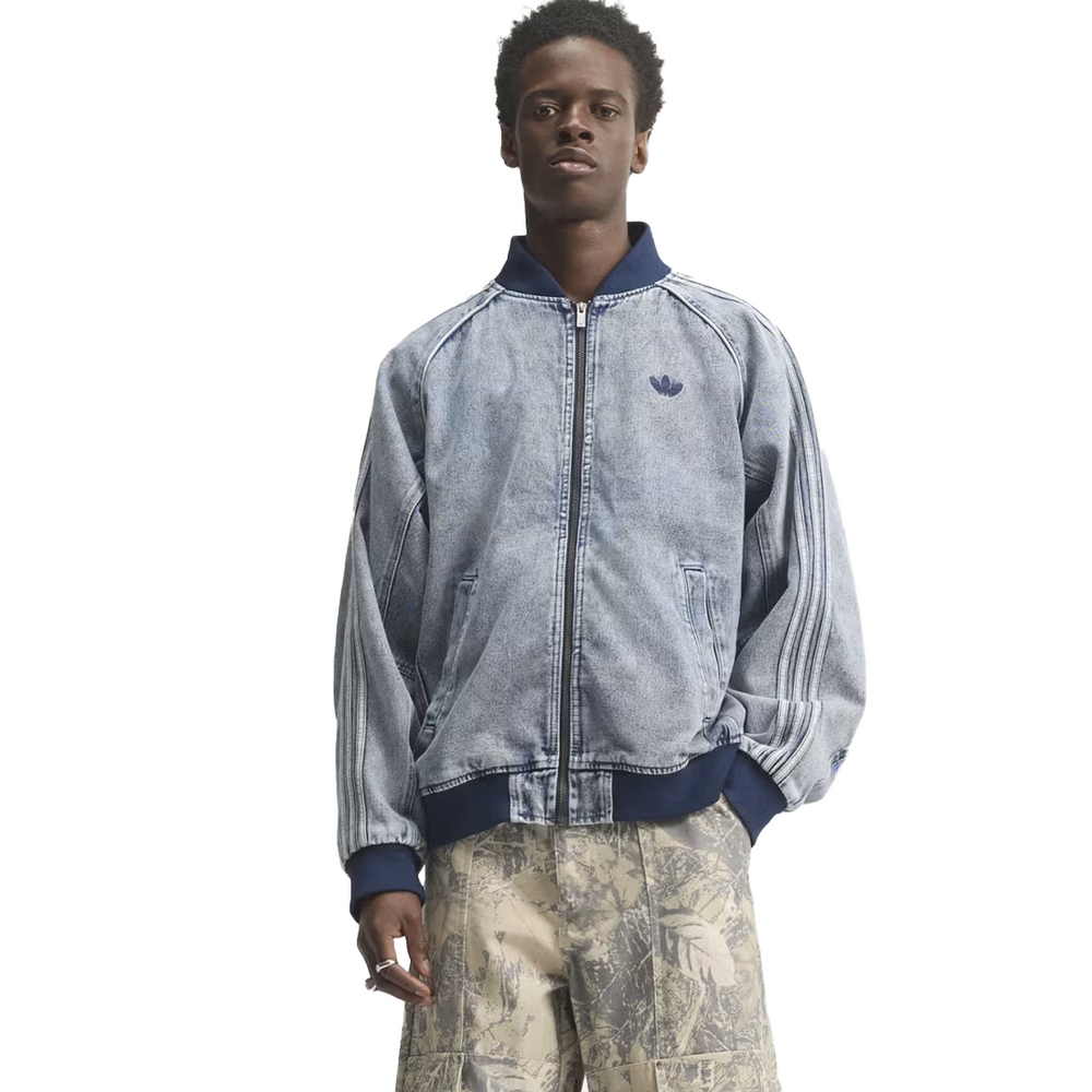SUPERSTAR GOTHIC DENIM TRACK TOP BLUE