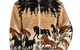 PRINTED SHERPA JACKET WILD HORSES 2.0