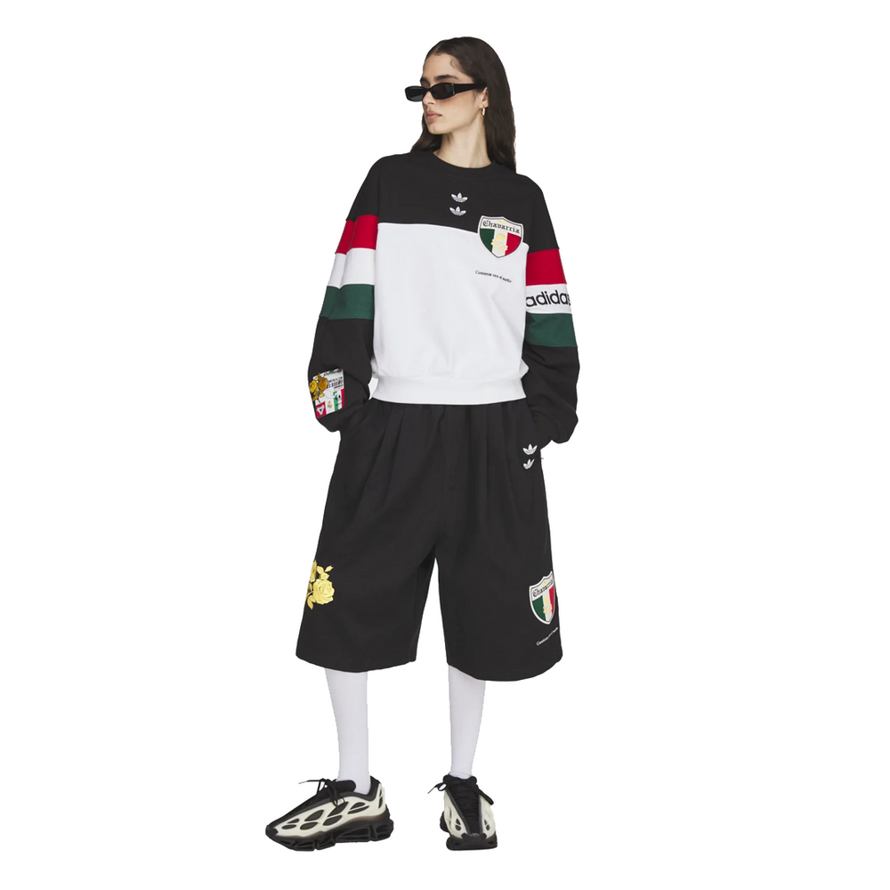 CHAVARRIA FLEECE CREWNECK SWEATSHIRT BLACK