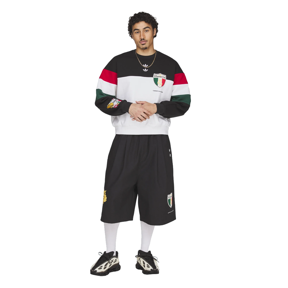 CHAVARRIA FLEECE CREWNECK SWEATSHIRT BLACK