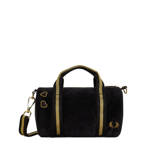 AMY WINEHOUSE MINI VELOUR BARREL BAG