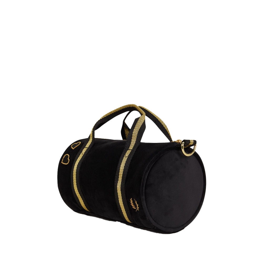 AMY WINEHOUSE MINI VELOUR BARREL BAG