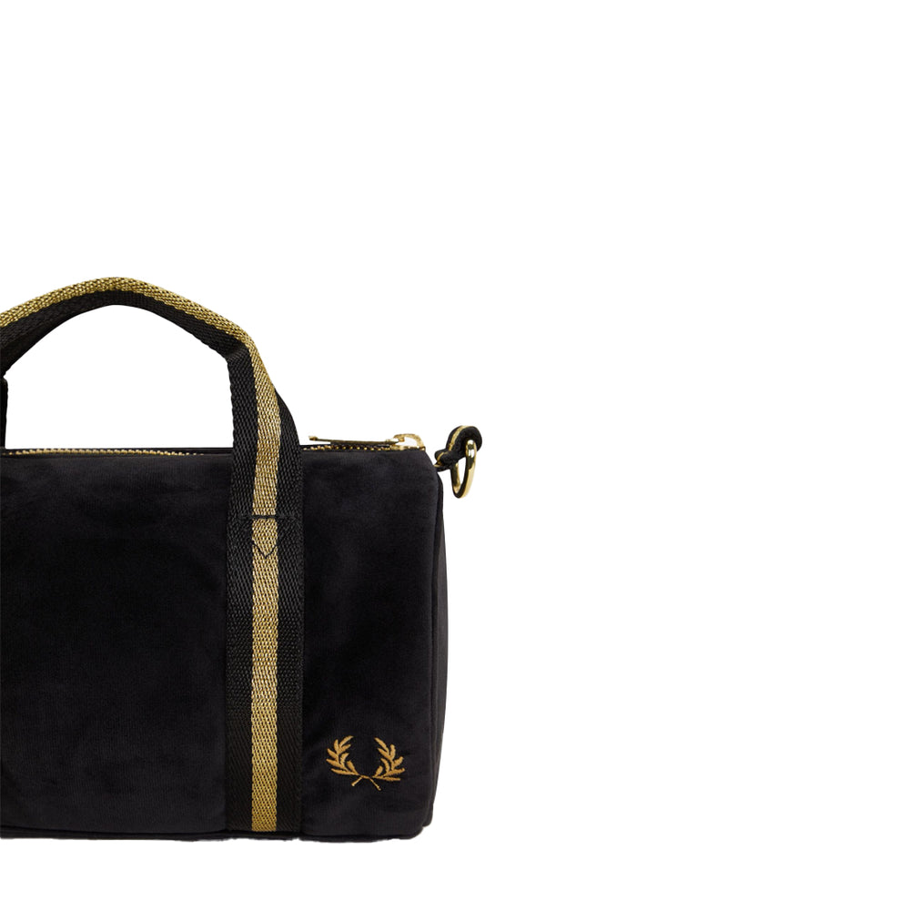 AMY WINEHOUSE MINI VELOUR BARREL BAG