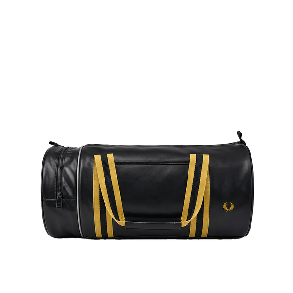 TIPPED CLASSIC BARREL BAG BLACK/GOLD