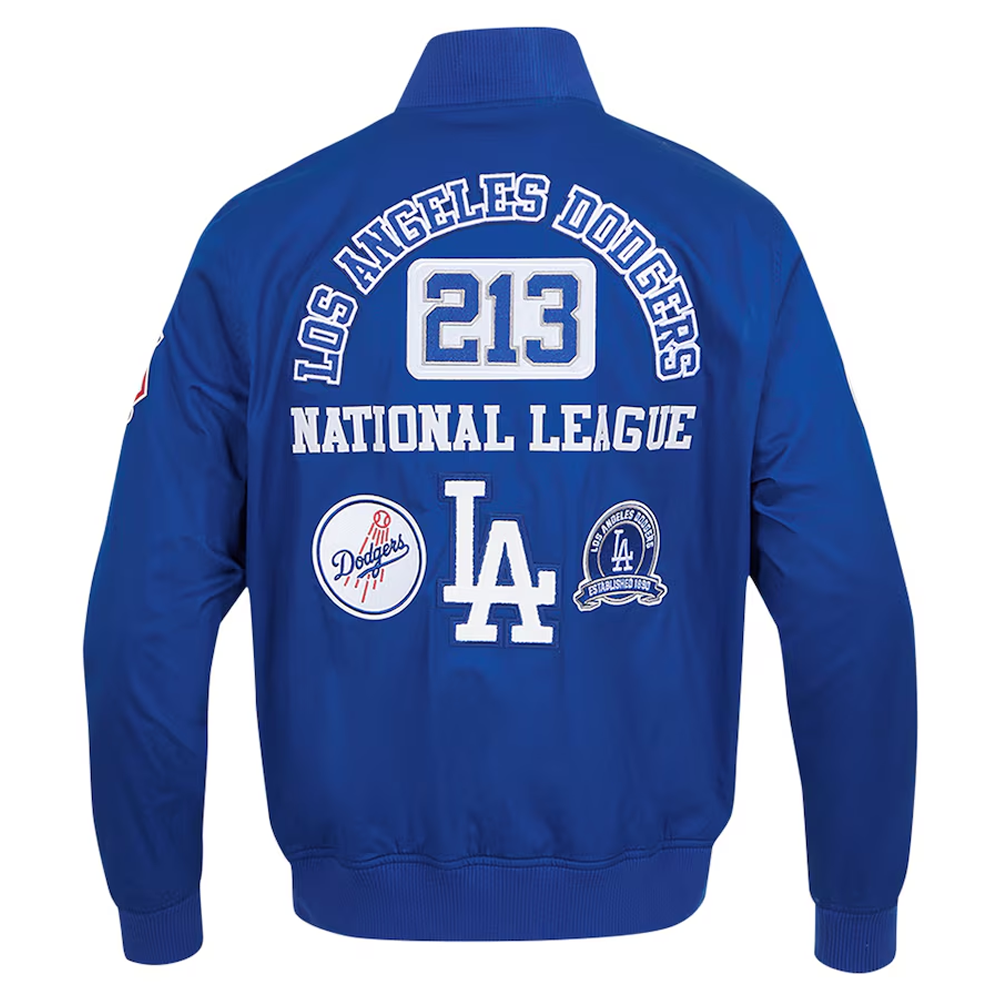 LOS ANGELES DODGERS AREA CODE TWILL JACKET DODGER BLUE