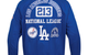 LOS ANGELES DODGERS AREA CODE TWILL JACKET DODGER BLUE