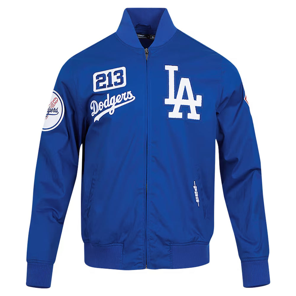 LOS ANGELES DODGERS AREA CODE TWILL JACKET DODGER BLUE