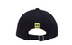 STACKED DIAGS EMBROIDERED CURVED BRIM WOOL CAP BLACK