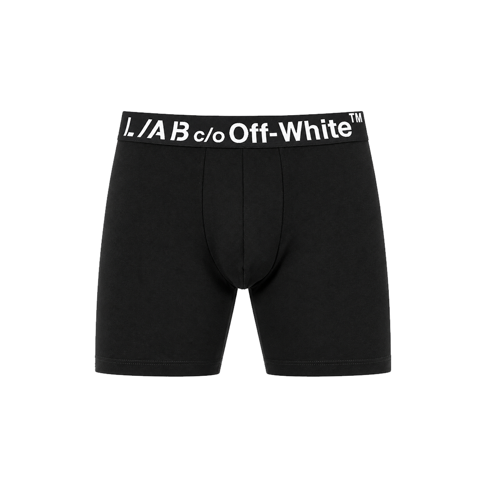 HORIZONTAL BAG LOGO 6-INCH BOXER BRIEFS W/O FLY 3 PACK BLACK