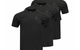 CLAMP ARROWS CHEST LOGO CLASSIC CREW UNDERSHIRTS - 3 PACK BLACK