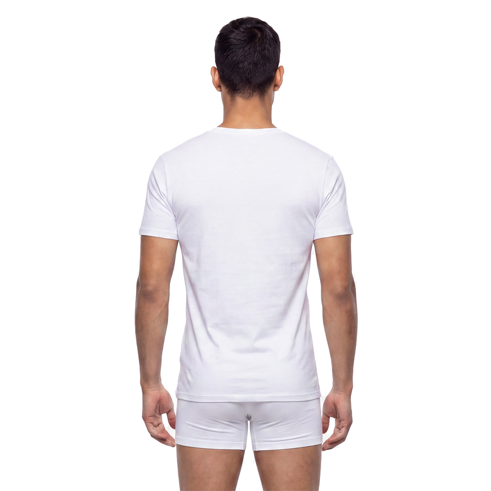 CLAMP ARROWS CHEST LOGO CLASSIC CREW UNDERSHIRTS - 3 PACK WHITE