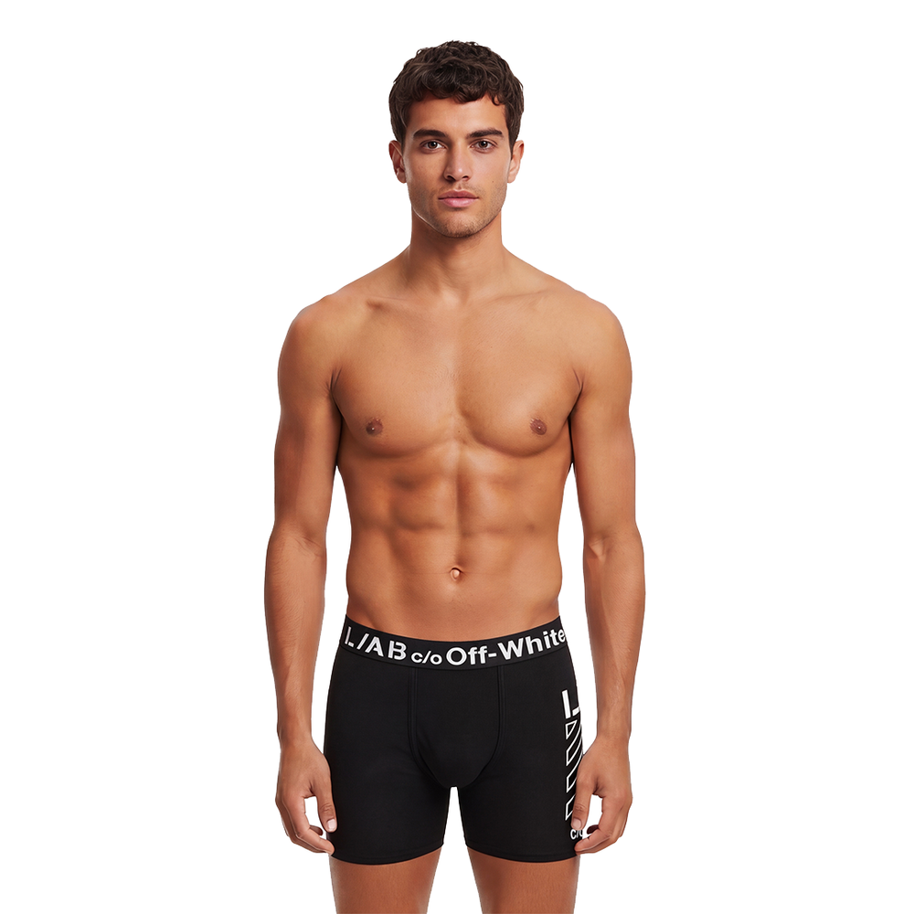 DIAGS CLAMP PRINTED BOXER BRIEF BLACK