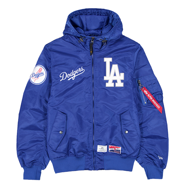 NEW ERA x ALPHA INDUSTRIES LA DODGERS L2B JACKET ROYAL BLUE