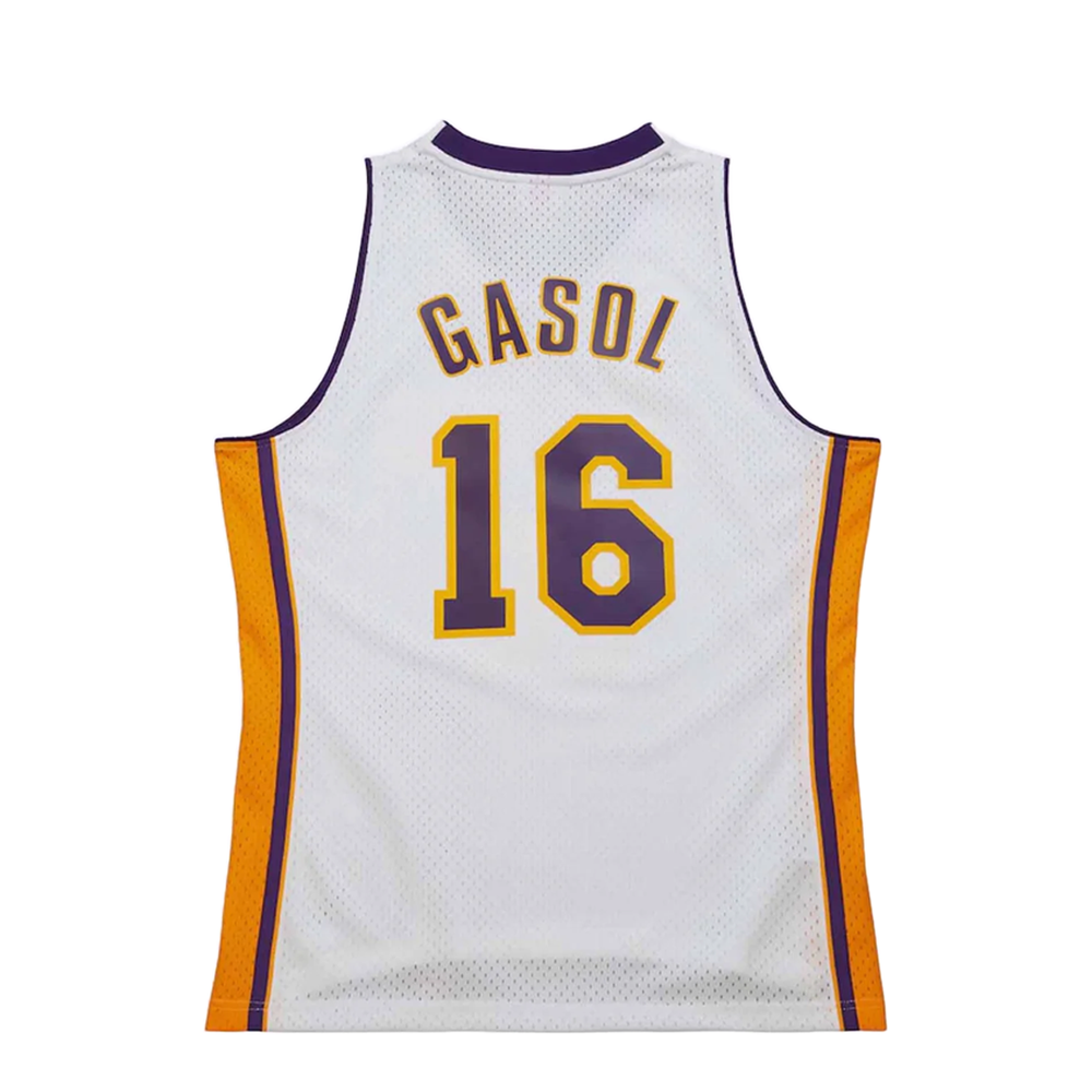 NBA LAKERS 08 PGASOL #16 WHITE JERSEY