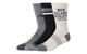 ACTIVE GRAPHIC CREW SOCKS 3 PACK BLACK MULTI