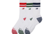 ACTIVE PREMIUM STRIPE CREW SOCKS 3 PACK TEAM RED