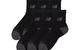 ACTIVE QUARTER SOCKS 6 PACK BLACK