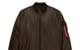 LEATHER MA-1 FLIGHT JACKET ESPRESSO