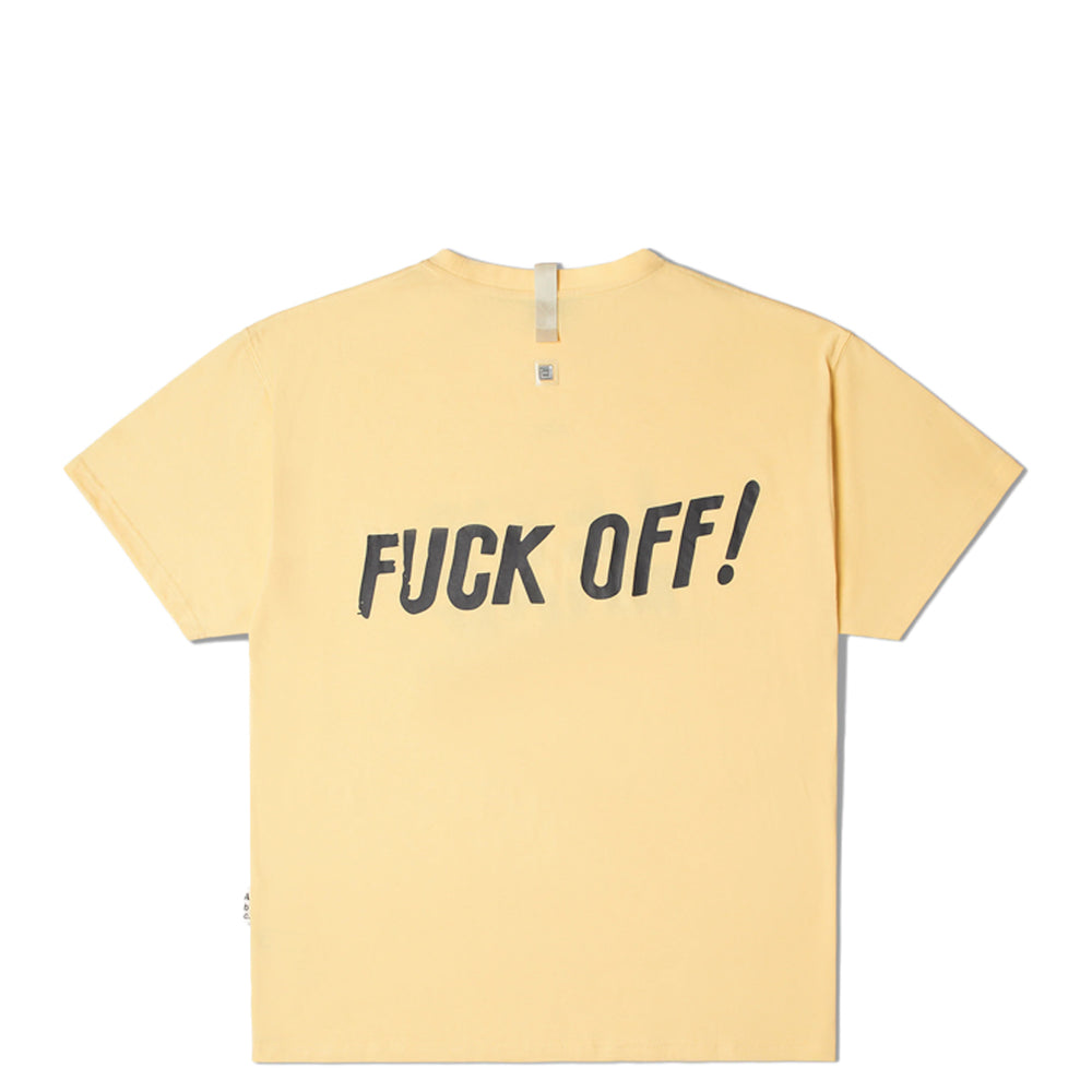 LET'S FUCK SHORT SLEEVE TEE RAFFIA YELLOW