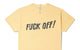 LET'S FUCK SHORT SLEEVE TEE RAFFIA YELLOW