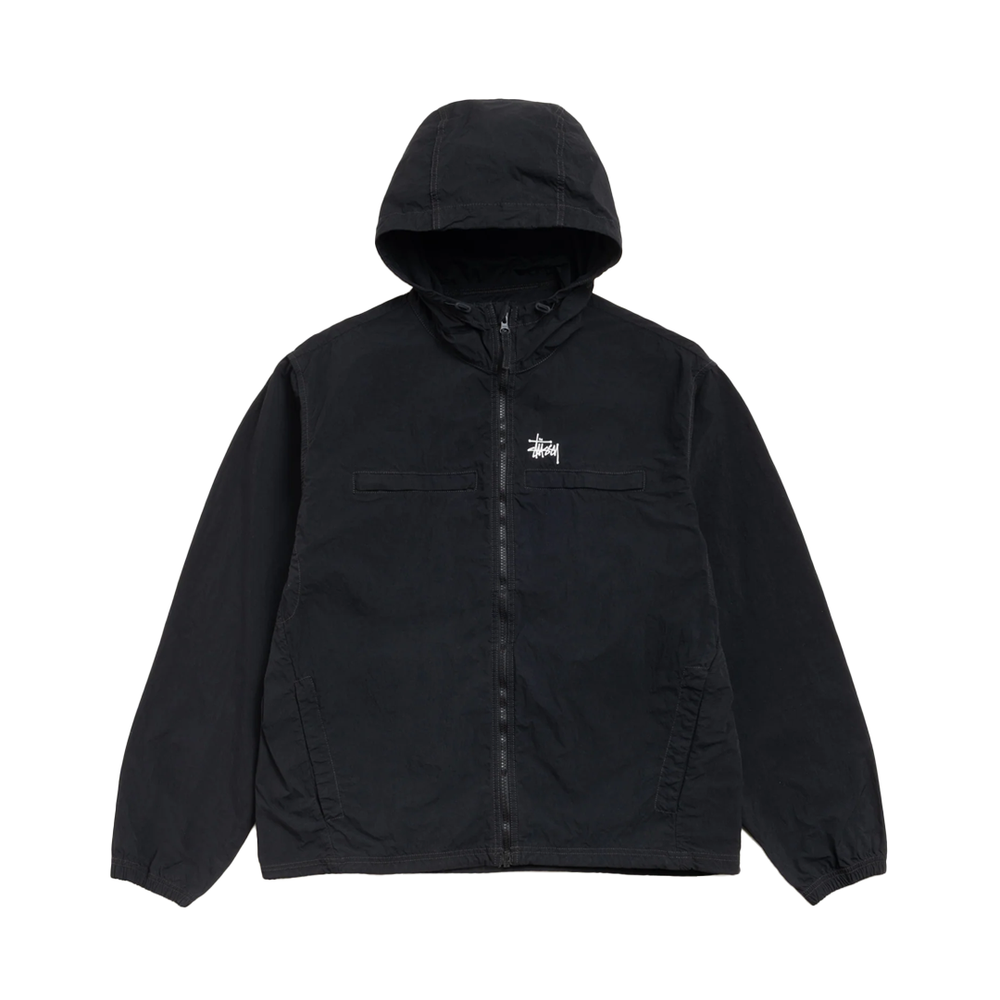 LIGHTWEIGHT HOODED JACKET BLACK