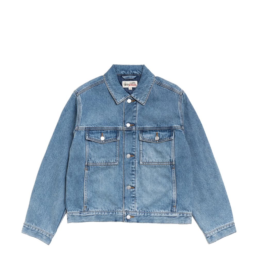 LINED DENIM TRUCKER INDIGO STONE WASH
