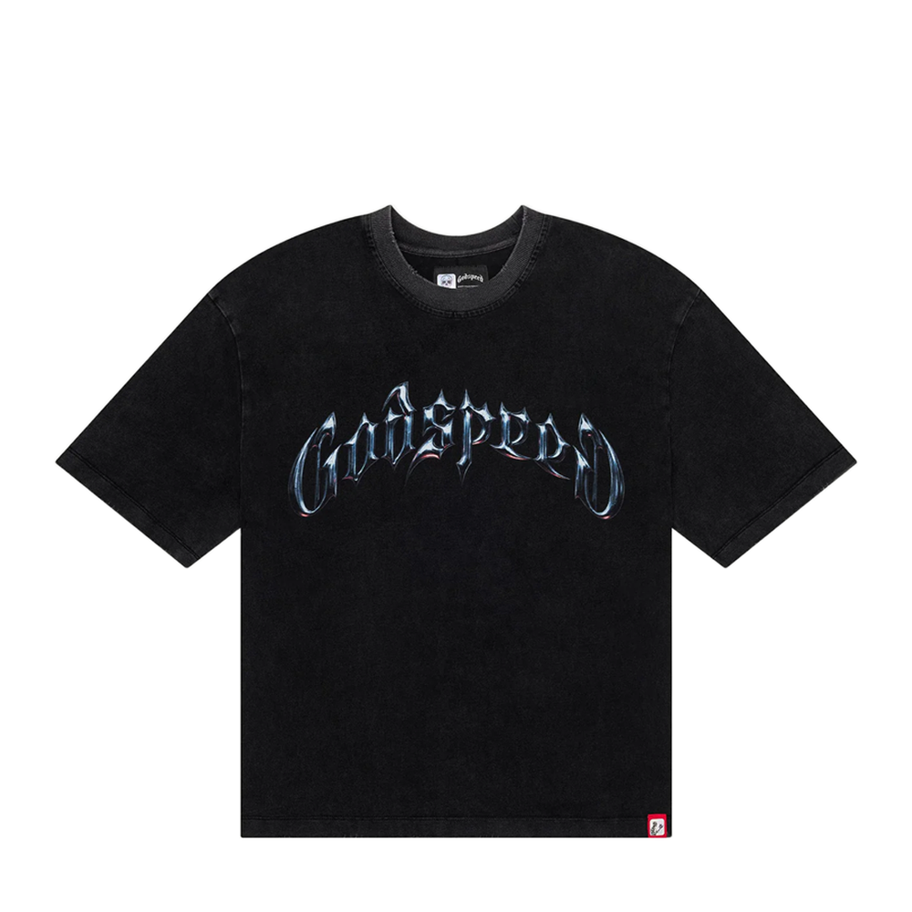 SYMMETRICAL LOGO T-SHIRT BLACKWASH