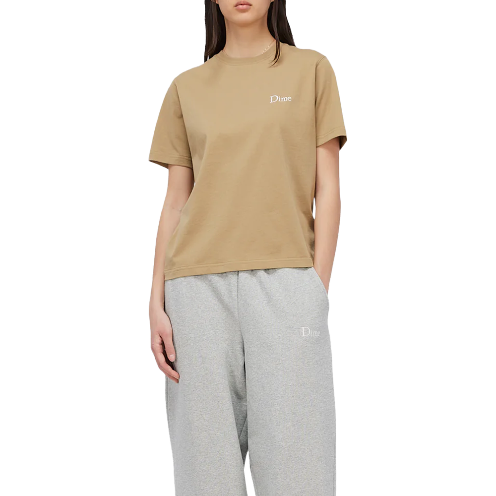 CLASSIC SMALL LOGO T-SHIRT TAN