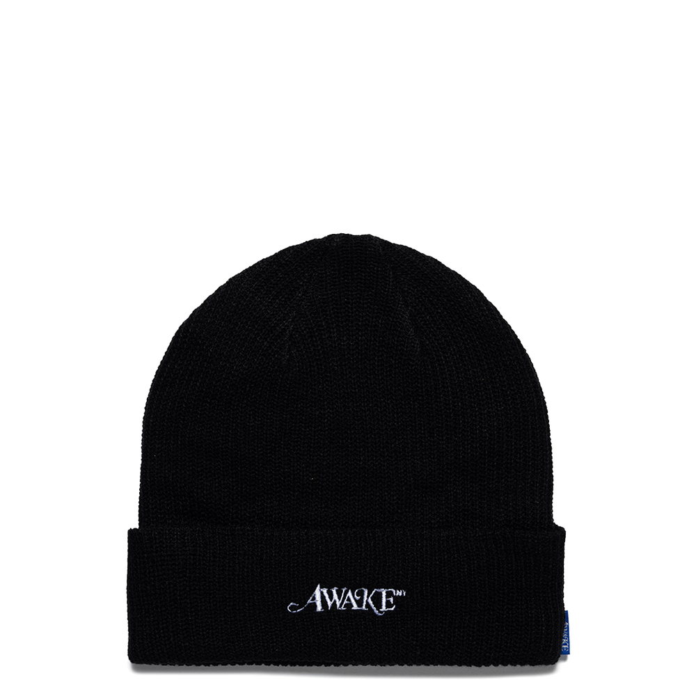 LOOSE GAUGE KNIT BEANIE BLACK