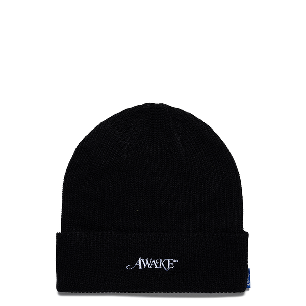 LOOSE GAUGE KNIT BEANIE BLACK