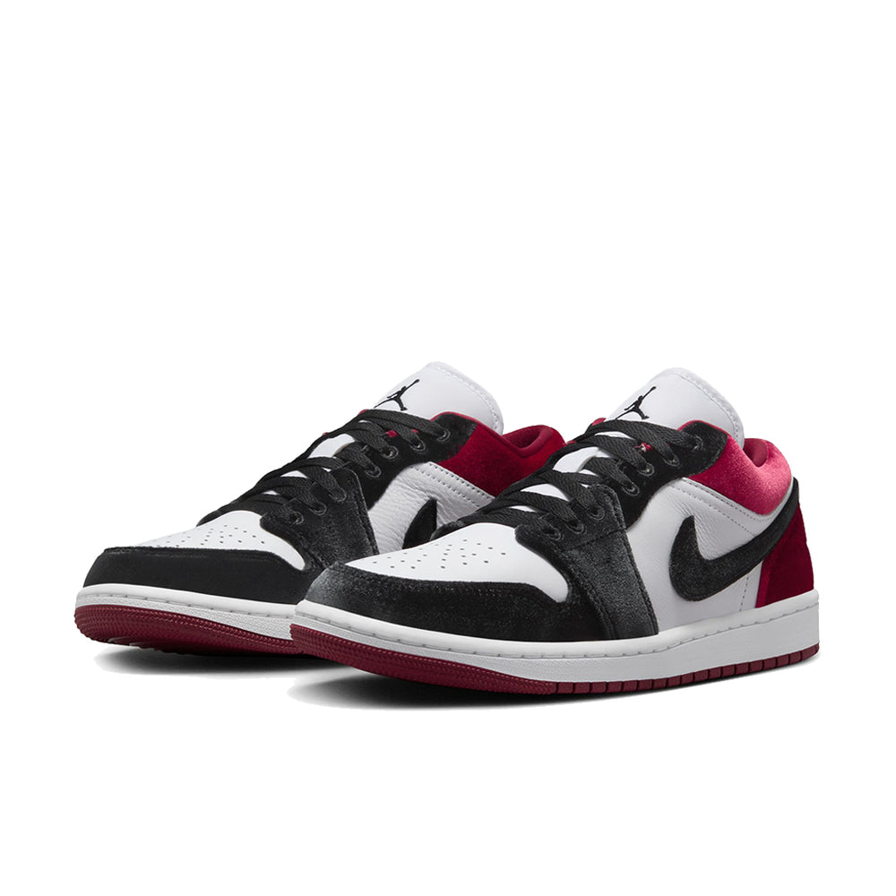 WOMEN'S AIR JORDAN 1 LOW SE VELVET BLACK TOE