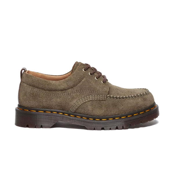 LOWELL SUEDE MOC TOE OLIVE/DARK BROWN