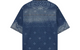 LASER PRINT DENIM SHIRT MID BLUE