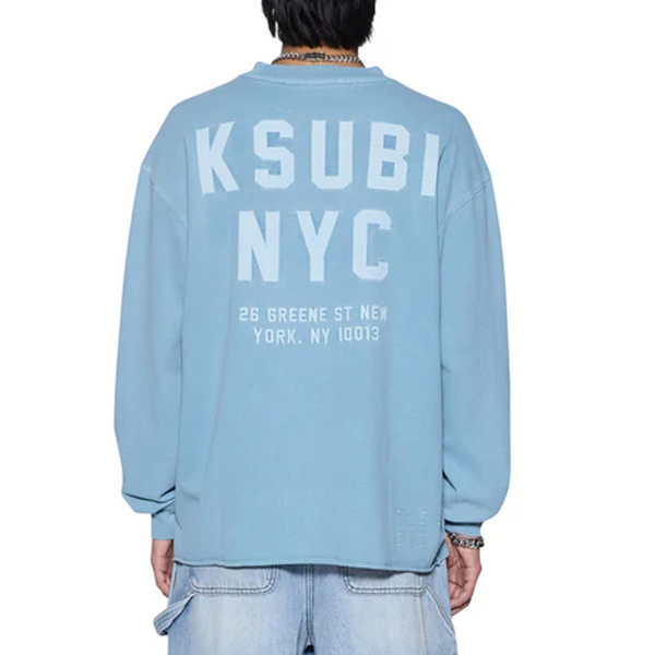 K-LOCK EKCESS LONG SLEEVE TEE SUMMER BLUE