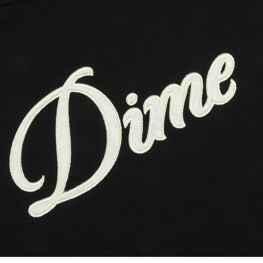 CURSIVE HOODIE BLACK/LIGHT YELLOW