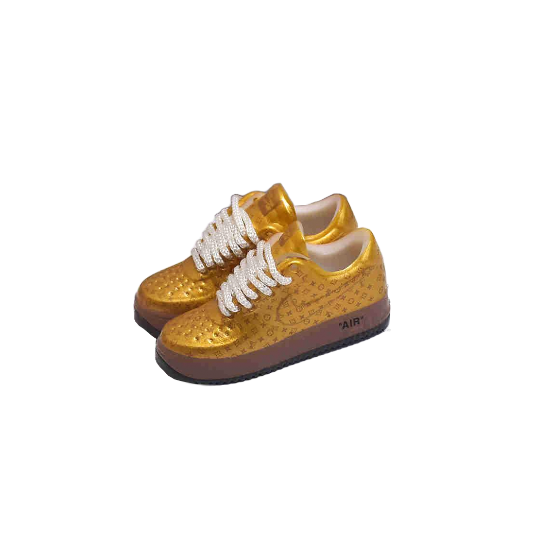 AF1 GOLD SNEAKER KEYCHAIN – NRML