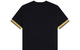 TWIN TIPPED CUFF SHIRT BLACK/ CHAMPAGNE